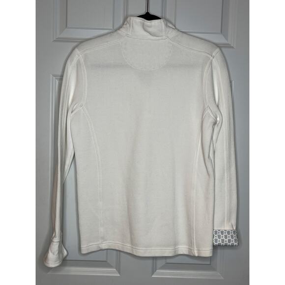 Orvis White 1/4 Zip Pullover Small - Picture 3 of 6